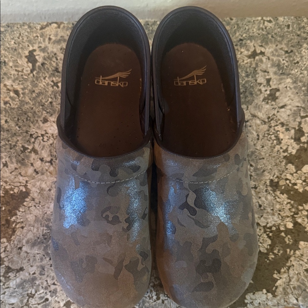 Dansko Camouflage Slip-On Clogs - Picture 2 of 4